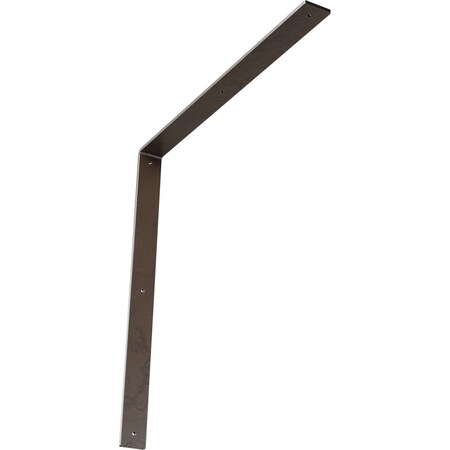 Ekena Millwork Hamilton Steel Bracket, Hammered Brown 2"W x 24"D x 24"H BKTM02X24X24HAHBR
